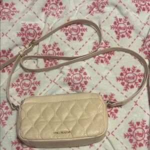 Vera Bradley Beige Quilted Crossbody Bag